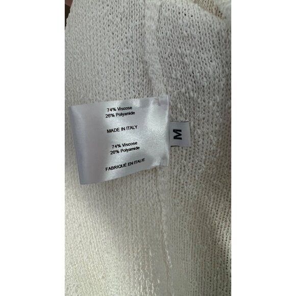 PROENZA SCHOULER Anita Dress in off white Knit Sheer Mesh SIZE M - Picture 9 of 11